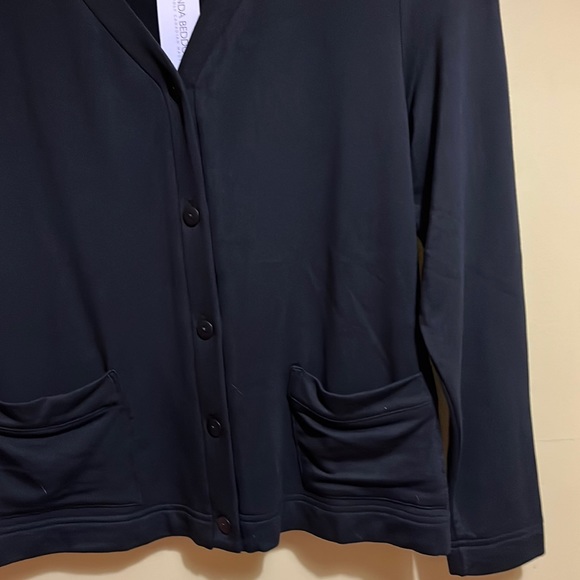 NWT BRENDA BEDDOME Short Cardigan Top - Black - XS - Picture 6 of 13